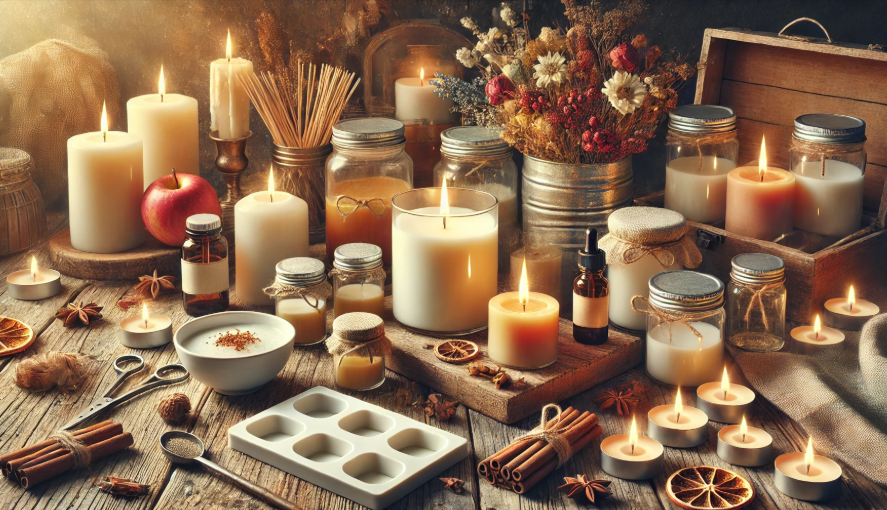 Supplies for Creating Seasonal Candles